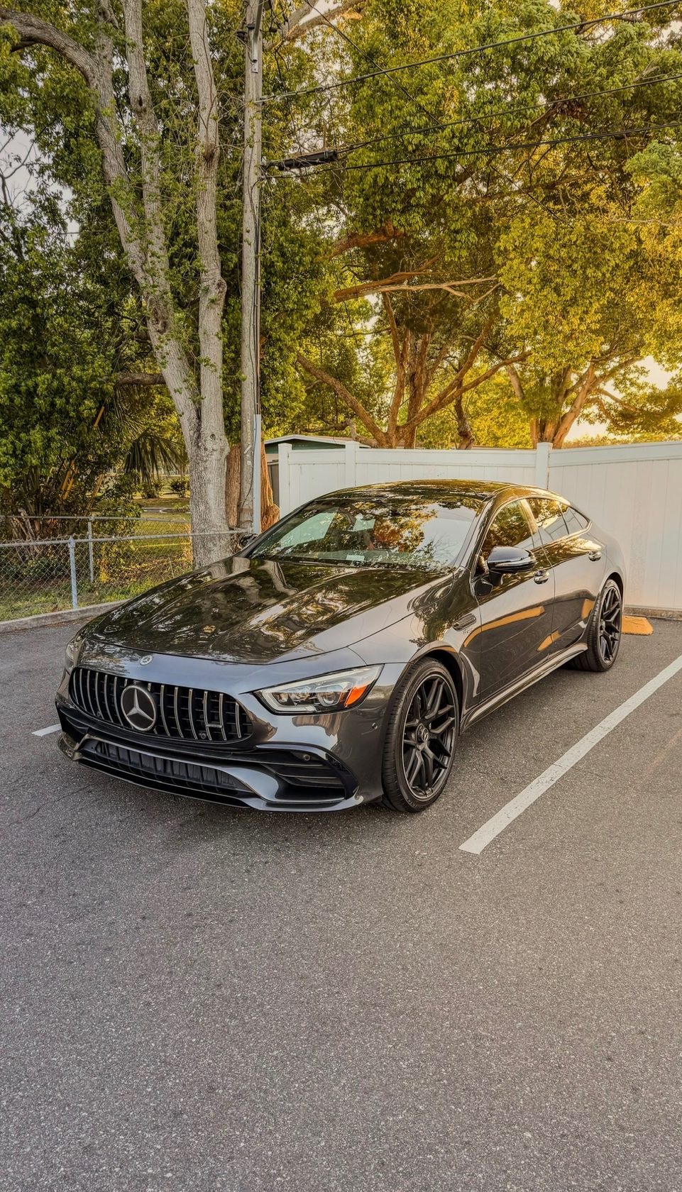 Black Mercedes-AMG detailed to a deep gloss finish